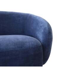 Barker and Stonehouse Arles Fabric 2 Seater Sofa in Blue - thumbnail 3