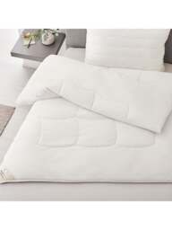 Brinkhaus Blue Aerelle Duvet Light 4.5 Tog in White, Cotton/Polyester, Size Super King - thumbnail 3