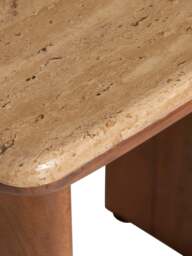 Barker and Stonehouse Zerina Light Acacia Wood Coffee Tables Set in Brown - thumbnail 4
