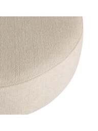 Barker and Stonehouse Round Fabric Footstool in Neutral - thumbnail 5