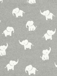 Mamas & Papas Welcome To The World Knitted Elephant Blanket in Grey, Cotton - thumbnail 2