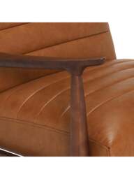 Barker and Stonehouse Hockney Armchair in Brown, Leather - thumbnail 4