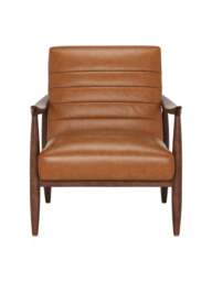 Barker and Stonehouse Hockney Armchair in Brown, Leather - thumbnail 2