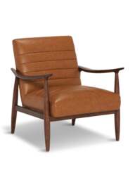 Barker and Stonehouse Hockney Armchair in Brown, Leather