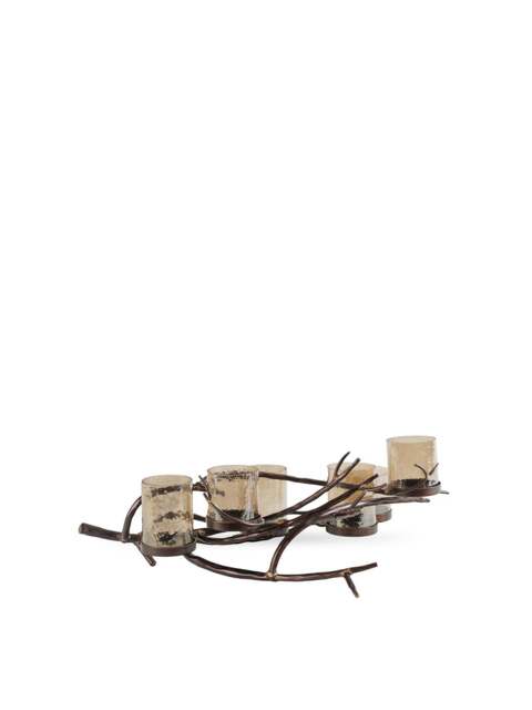 Libra Interiors Ember 6 Light Candle Holder Brown in Copper/Brown/Bronze - image 1