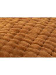 Heal's Velvet Kantha Bedspread Toffee 240 X 260 in Brown, Cotton - thumbnail 2
