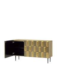 Libra Interiors Verano Brass Sideboard in Antique Brass, Size H80xW150xD - thumbnail 2