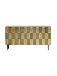 Libra Interiors Verano Brass Sideboard in Antique Brass, Size H80xW150xD - thumbnail 3
