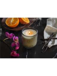 Heal's Dusk Purple Orchid & Mandarin Candle Grey, Ceramic - thumbnail 2