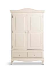 Barker and Stonehouse Calista Off Wooden Double Wardrobe in White - thumbnail 4