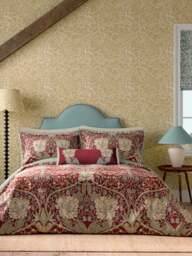 Morris & Co Garden Of Love V&a Duvet Cover Collection in Green, Size Single - thumbnail 2