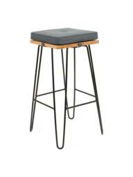 Heal's Brunel Bar Stool Cushion in Grey, Polyester, Size 35x5x35 - thumbnail 4