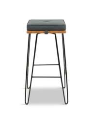 Heal's Brunel Bar Stool Cushion in Grey, Polyester, Size 35x5x35 - thumbnail 1