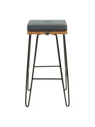 Heal's Brunel Bar Stool Cushion in Grey, Polyester, Size 35x5x35 - thumbnail 5