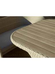 Bramblecrest Tetbury Rattan 8-Seater Balcony Set With Tree-Free Top Parasol & Base - thumbnail 5
