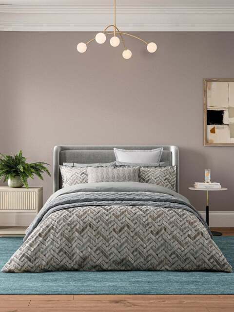 Bedeck of Belfast Danza Duvet Cover Set in Neutral, Cotton, Size Superking