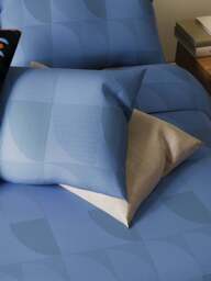 Helena Springfield Axel Modern Pattern Duvet Cover Collection in Perwinkle Blue, Size Double - thumbnail 3