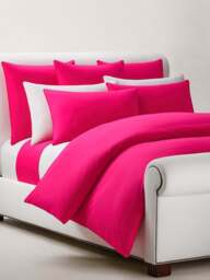 Ralph Lauren Home Polo Player Duvet Cover Collection Pink in Pink - Pinksky, Cotton/Linen, Size King