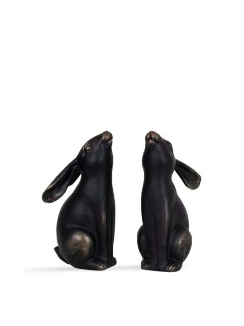 Libra Interiors Hare Pair Sculpture in Bronze - image 1