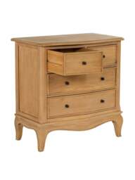 Barker and Stonehouse Cecile Light Wooden French Style 4 Drawer Chest in Neutral - thumbnail 4