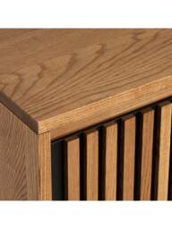 Barker and Stonehouse Bergen Solid Ash Wood 3 Drawers 2 Doors Sideboard in Brown - thumbnail 4