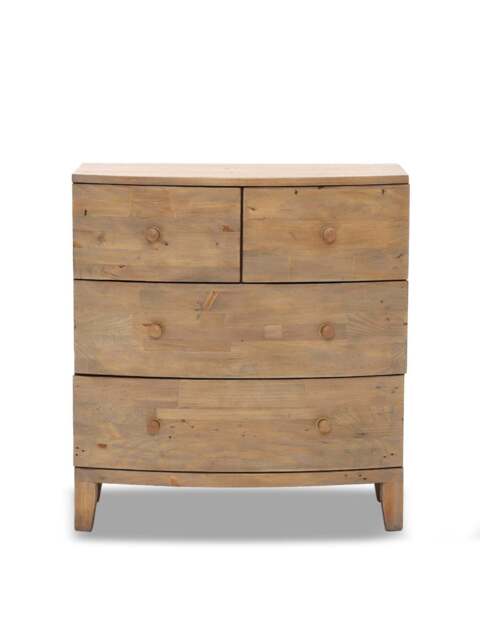Barker and Stonehouse Lewes Reclaimed Wood 4 Drawer Chest in Brown - image 1
