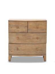 Barker and Stonehouse Lewes Reclaimed Wood 4 Drawer Chest in Brown