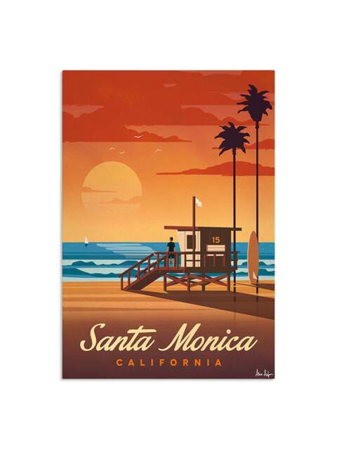 Sergeant Paper Alex Asfour Santa Monica Cities Poster, Size A1