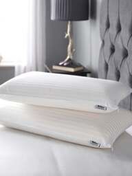 Relyon Superior Deep Comfort Latex Pillow in White, Cotton, Size Standard - thumbnail 5
