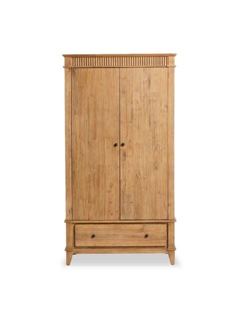 Barker and Stonehouse Selene Mindi Wood 2 Door Wardrobe in Brown - image 1