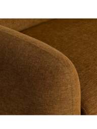 Barker and Stonehouse Connie Fabric Armchair With Timber Base in Yellow - thumbnail 3