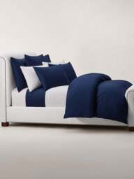 Ralph Lauren Home Polo Player Duvet Cover Collection Navy Newport in Navy - Newport, Cotton/Linen, Size King - thumbnail 5