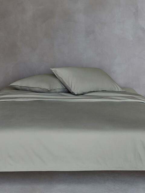 BOSS Home Be Boss Duvet Cover in Khaki, Cotton, Size Single
