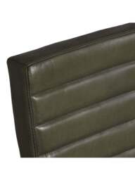Barker and Stonehouse Brutus Stitched Dining Armchair in Green, Leather - thumbnail 3