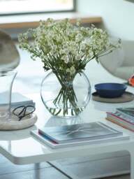 LSA Flower Round Bouquet Vase H22Cm in Clear - thumbnail 2
