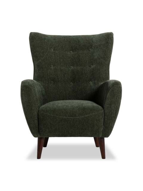 Barker and Stonehouse Lucian Fabric Accent Chair in Green - image 1