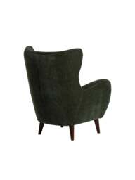 Barker and Stonehouse Lucian Fabric Accent Chair in Green - thumbnail 3