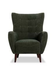 Barker and Stonehouse Lucian Fabric Accent Chair in Green