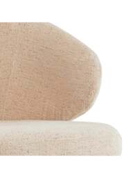 Barker and Stonehouse Minerva Fabric Dining Chair in Neutral - thumbnail 4