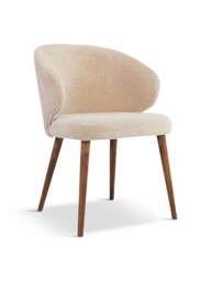 Barker and Stonehouse Minerva Fabric Dining Chair in Neutral
