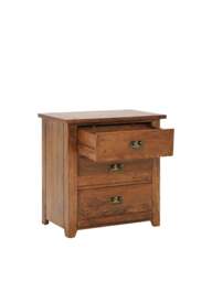 Barker and Stonehouse New Frontier 3 Drawer Chest in Mango Wood - thumbnail 3