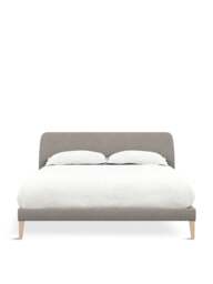 Heal's Heal’s Wallis Bed King Broadweave Pebble in Grey, Size 163x225x93