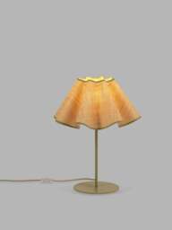 Heal's Raffia Table Lamp Natural/ in Green - thumbnail 3