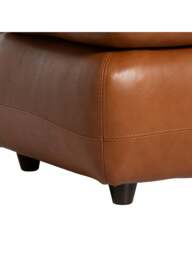 Barker and Stonehouse Pelle Footstool in Brown, Leather - thumbnail 3