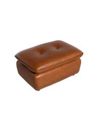 Barker and Stonehouse Pelle Footstool in Brown, Leather - thumbnail 4