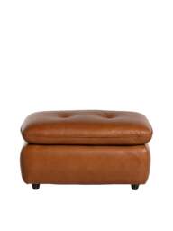 Barker and Stonehouse Pelle Footstool in Brown, Leather - thumbnail 2