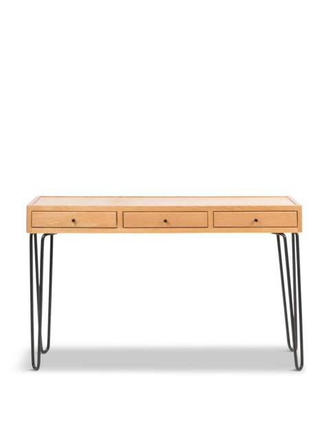 Heal's Brunel Console Table Oak in Brown, Size 125x30x75 - image 1
