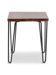 Heal's Brunel Stool Dark Wood in Brown, Size 40x40x46