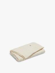 Ralph Lauren Home Rl Cable Throw in Off White, Size 130x180