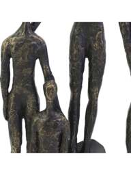 Libra Interiors Abstract Family Sculpture On Hearts Plinth in Bronze, Size 41x16x7 - thumbnail 2